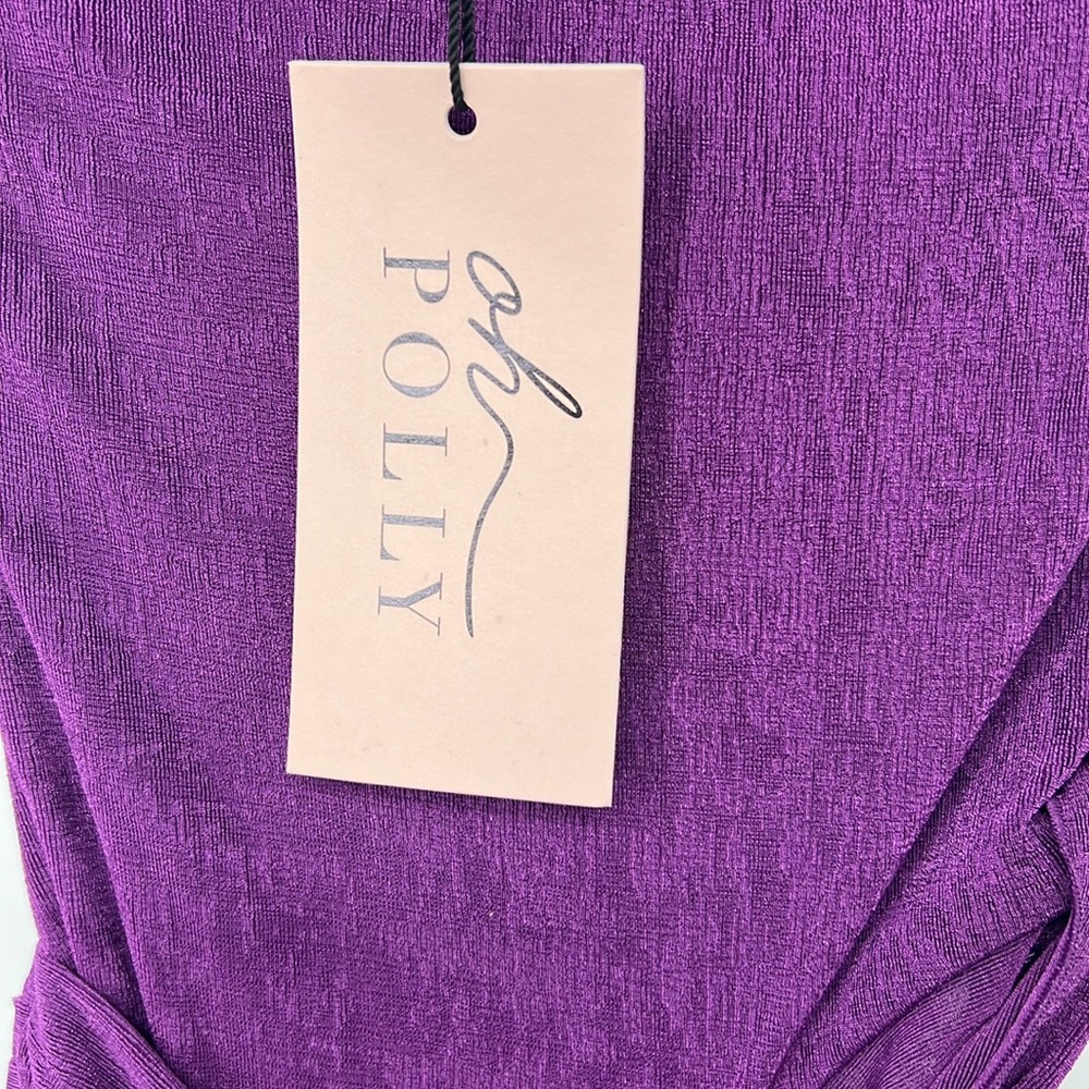 Oh Polly NWT Damia Cut-Out Bandeau Mini Dress in Grape small - Picture 3 of 8